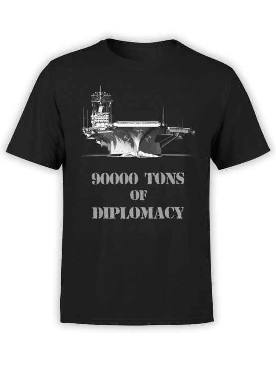 0264 Patriotic Shirts Diplomacy Front Black