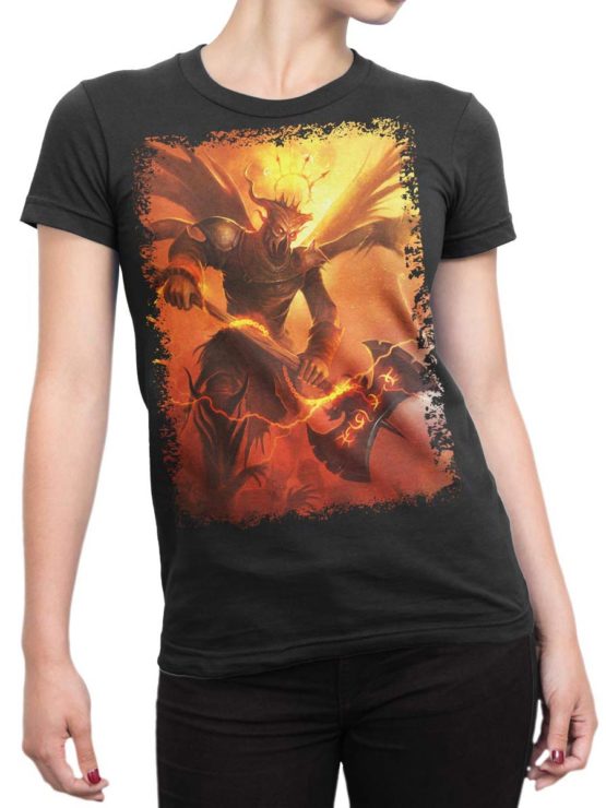 0335 Army T Shirt Demon Front Woman