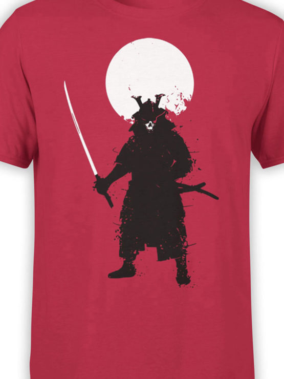 0673 Warrior Shirt Ghost Samurai Front Color